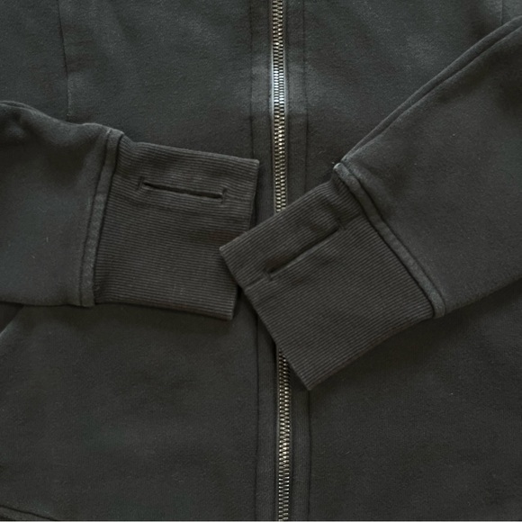 Lululemon Scuba Hoodie Light Cotton Zip Up Fleece in Black Size 8 - Picture 6 of 9